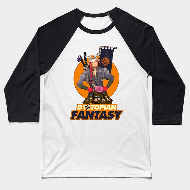 Dystopian Fantasy Baseball T-Shirt by dibuholabs